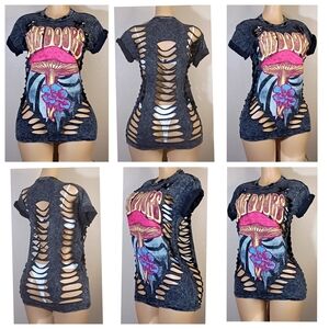 The Doors Custom Graphic Cut-Out Women's Tee